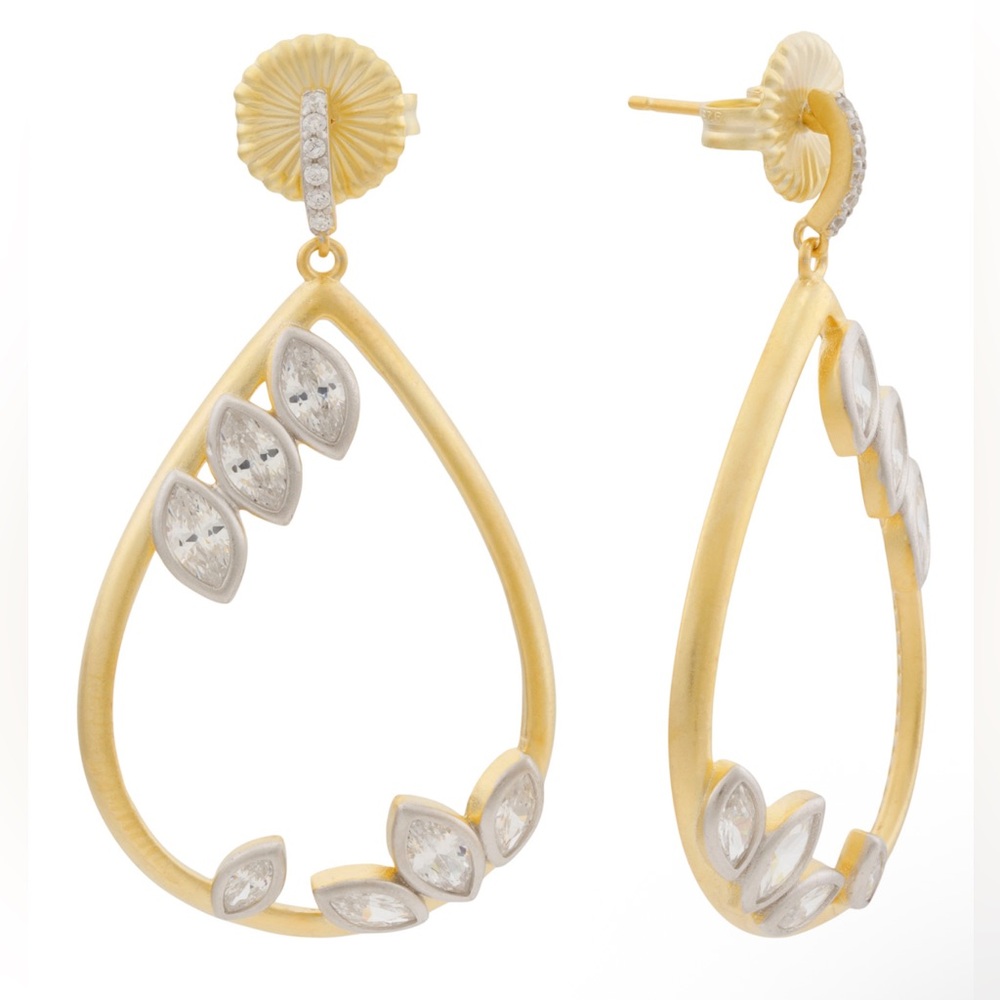Freida Rothman PETALS IN BLOOM TEARDROP EARRINGS